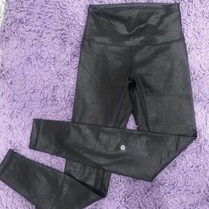 Lululemon Black Shiny Leggings
